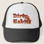 DirtyHabits Flame Trucker Hat Pet (Voorkant)