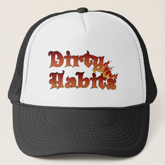 DirtyHabits Flame Trucker Hat Trucker Pet (Voorkant)