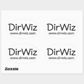 DirWiz Oval Ovale Sticker (Vel)