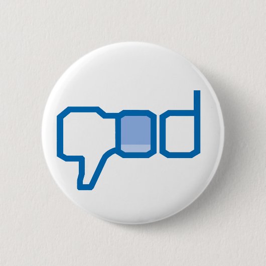 Dis-achtige god en religie! ronde button 5,7 cm (Voorkant)