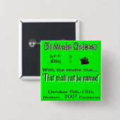 dis boards pin8B Vierkante Button 5,1 Cm (Voorkant /achterkant)