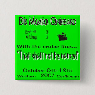 dis boards pin8B Vierkante Button 5,1 Cm