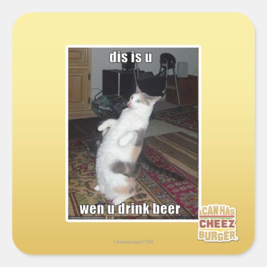 DIS is U Vierkante Sticker (Voorkant)