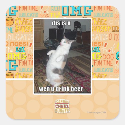 DIS is U Vierkante Sticker (Voorkant)