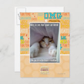 Dis is zo ver weg van bed. briefkaart (Voorkant / Achterkant)