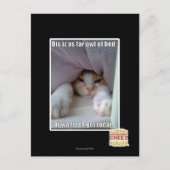 Dis is zo ver weg van bed. briefkaart (Voorkant)