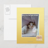 Dis is zo ver weg van bed. briefkaart (Voorkant / Achterkant)