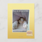 Dis is zo ver weg van bed. briefkaart (Voorkant)