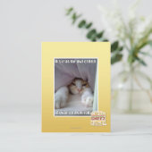 Dis is zo ver weg van bed. briefkaart (Staand voorkant)