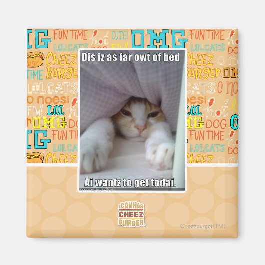 Dis is zo ver weg van bed. magneet (Voorkant)