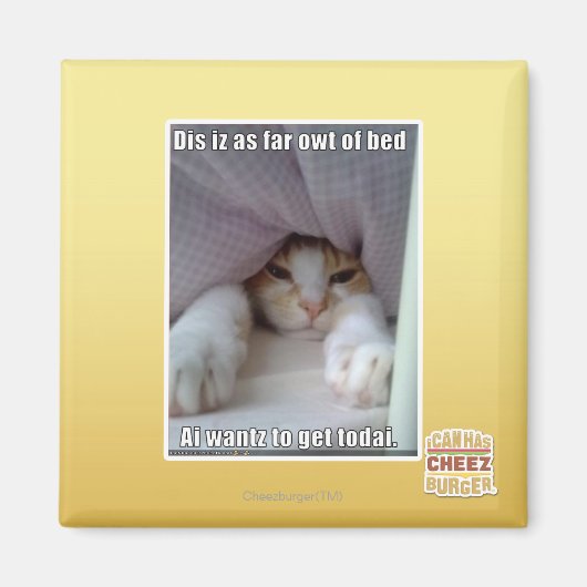 Dis is zo ver weg van bed. magneet (Voorkant)