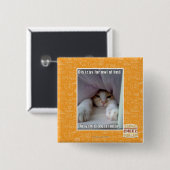 Dis iz tot aan bed... vierkante button 5,1 cm (Voorkant /achterkant)
