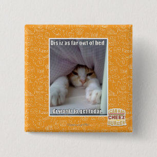 Dis iz tot aan bed... vierkante button 5,1 cm