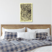 Dis-junctie, Inktekening Canvas Afdruk (Insitu (Slaapkamer))