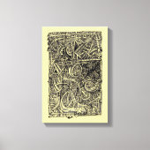 Dis-junctie, inkttekening canvas afdruk (Voorkant)