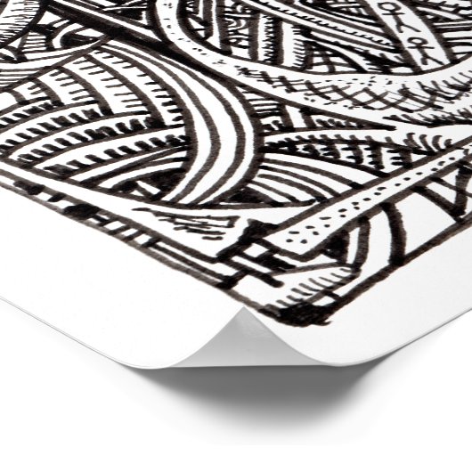 Dis-junctie, inkttekening poster (Hoek)