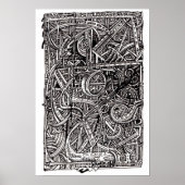 Dis-junctie, inkttekening poster (Voorkant)