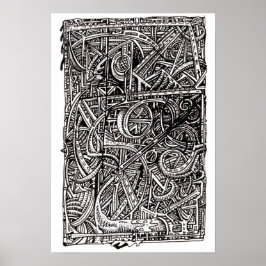 Dis-junctie, inkttekening poster