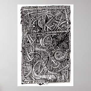 Dis-junctie, inkttekening poster