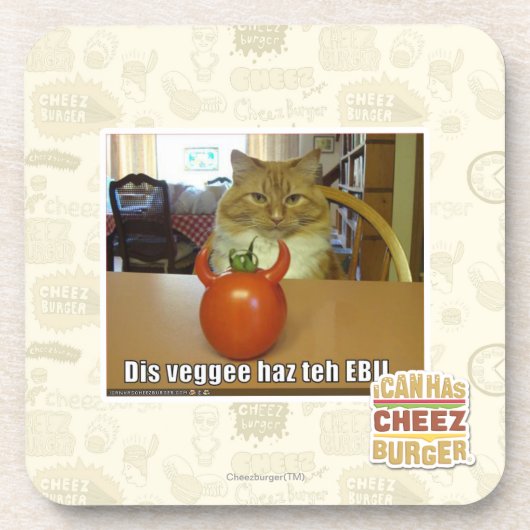 Dis veggee haz de EBIL Bier Onderzetter (Voorkant)