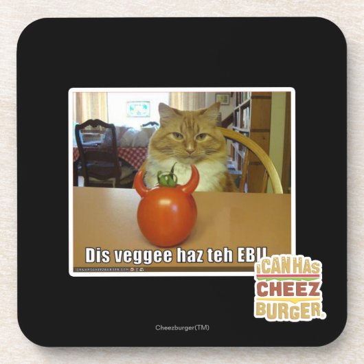 Dis veggee haz de EBIL Drankjes Onderzetter (Voorkant)