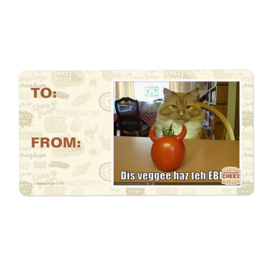 Dis veggee haz de EBIL Etiket (Voorkant)