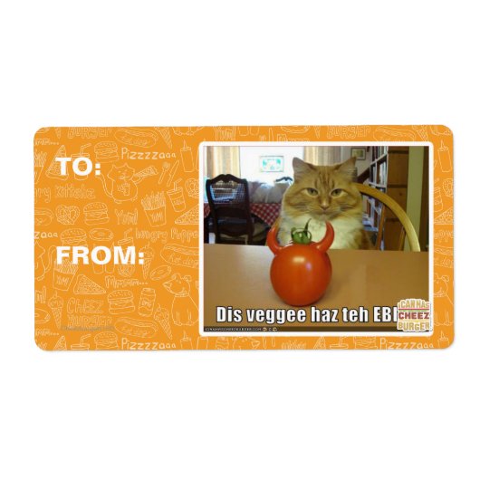 Dis veggee haz de EBIL Etiket (Voorkant)