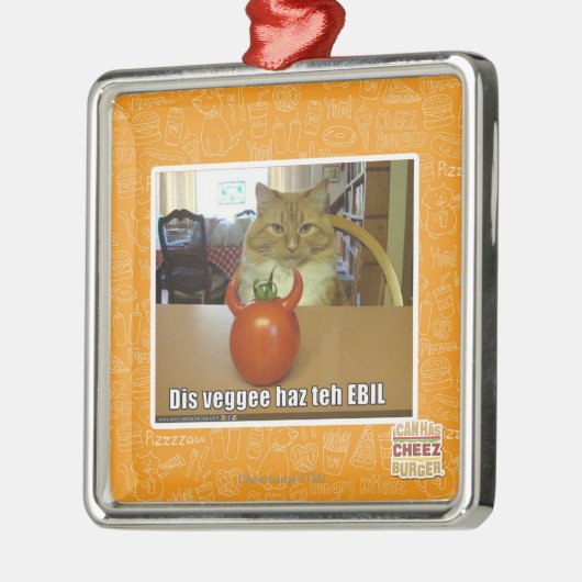 Dis veggee haz de EBIL Metalen Ornament (Links)