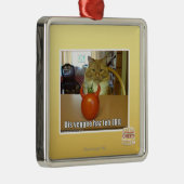 Dis veggee haz de EBIL Metalen Ornament (Rechts)