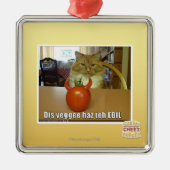 Dis veggee haz de EBIL Metalen Ornament (Voorkant)