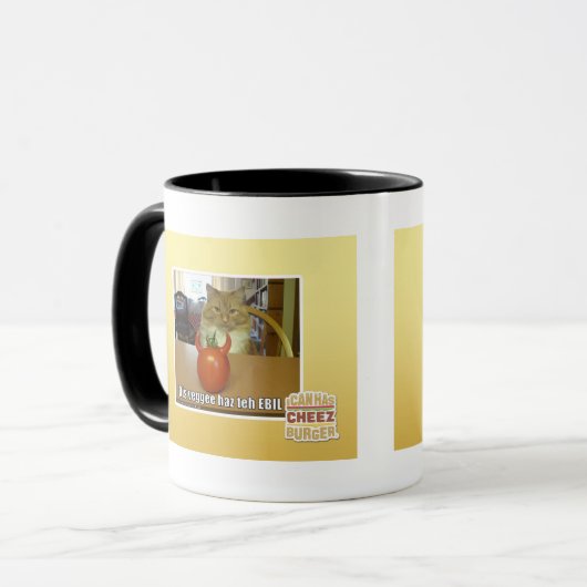 Dis veggee haz de EBIL Mok (Voorkant links)