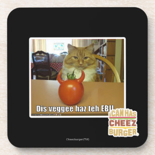 Dis veggee haz EBIL Drankjes Onderzetter