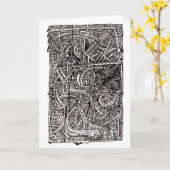 Dis-verbinding, inkttekening kaart (Gele Bloem)