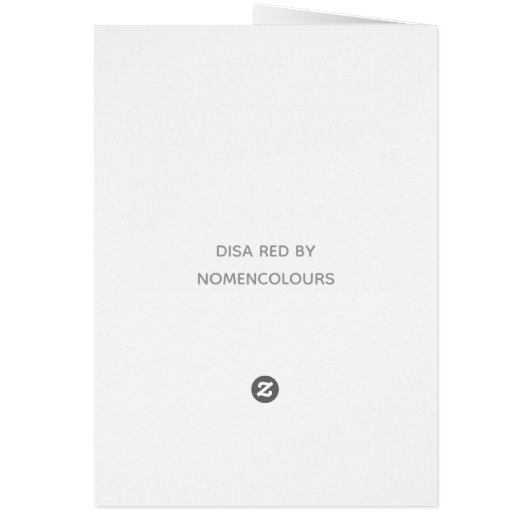 Disa Red-kleurnaam (Achterkant)