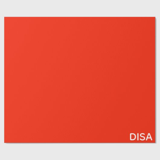 Disa Red-kleurnaam Cadeaupapier (Vlak)