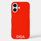 Disa Red-kleurnaam Case-Mate iPhone Case (Achterkant)