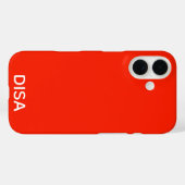 Disa Red-kleurnaam Case-Mate iPhone Case (Achterkant (horizontaal))