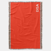 Disa Red-kleurnaam Deken (Voorkant Verticaal)