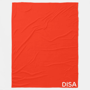 Disa Red-kleurnaam Fleece Deken