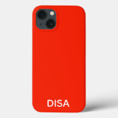 Disa Red kleurnaam Hoesje-Mate iPhone draagtas Case-Mate iPhone Case (Achterkant)