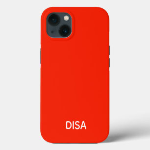 Disa Red kleurnaam Hoesje-Mate iPhone draagtas 13 Hoesje