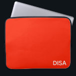 Disa Red-kleurnaam Laptop Sleeve<br><div class="desc">Disa Red-kleurnaam</div>