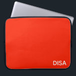 Disa Red-kleurnaam Laptop Sleeve<br><div class="desc">Disa Red-kleurnaam</div>