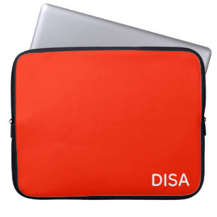 Disa Red-kleurnaam Laptop Sleeve