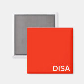 Disa Red-kleurnaam Magneet (Voorkant / Achterkant)