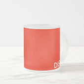 Disa Red-kleurnaam Matglas Koffiemok (Voorkant rechts)