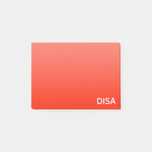 Disa Red-kleurnaam Post-it® Notes (Voorkant)