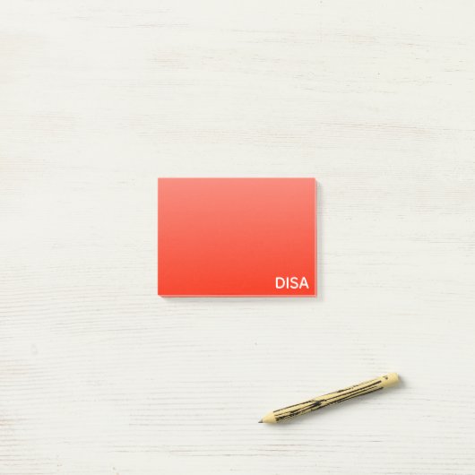 Disa Red-kleurnaam Post-it® Notes (Op bureau)