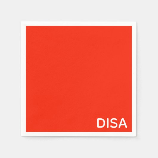 Disa Red-kleurnaam Servet (Voorkant)
