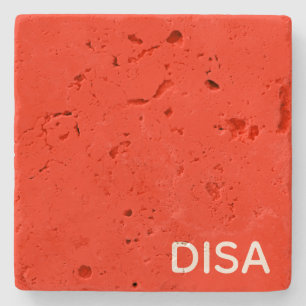 Disa Red-kleurnaam Stenen Onderzetter